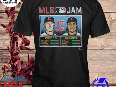 Hhshirt - Mlb jam guardians bieber and ramirez shirt