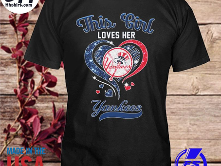 Hhshirt - This girl loves her New York Yankees heart diamond 2023 shirt