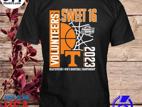Hhshirt - Tennessee volunteers 2023 ncaa men’s basketball tournament march madness sweet 16 shirt