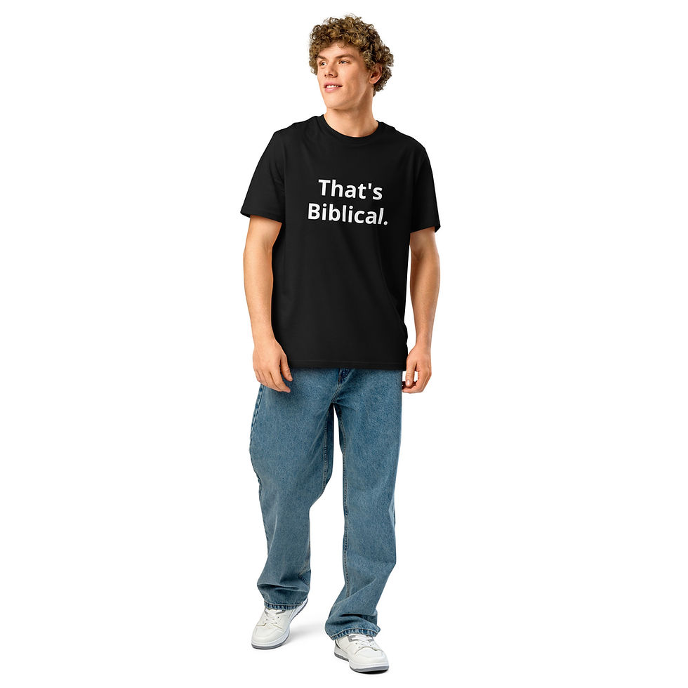 Miniatura: That's Biblical. | Feral Christian | Unisex Organic T-shirt