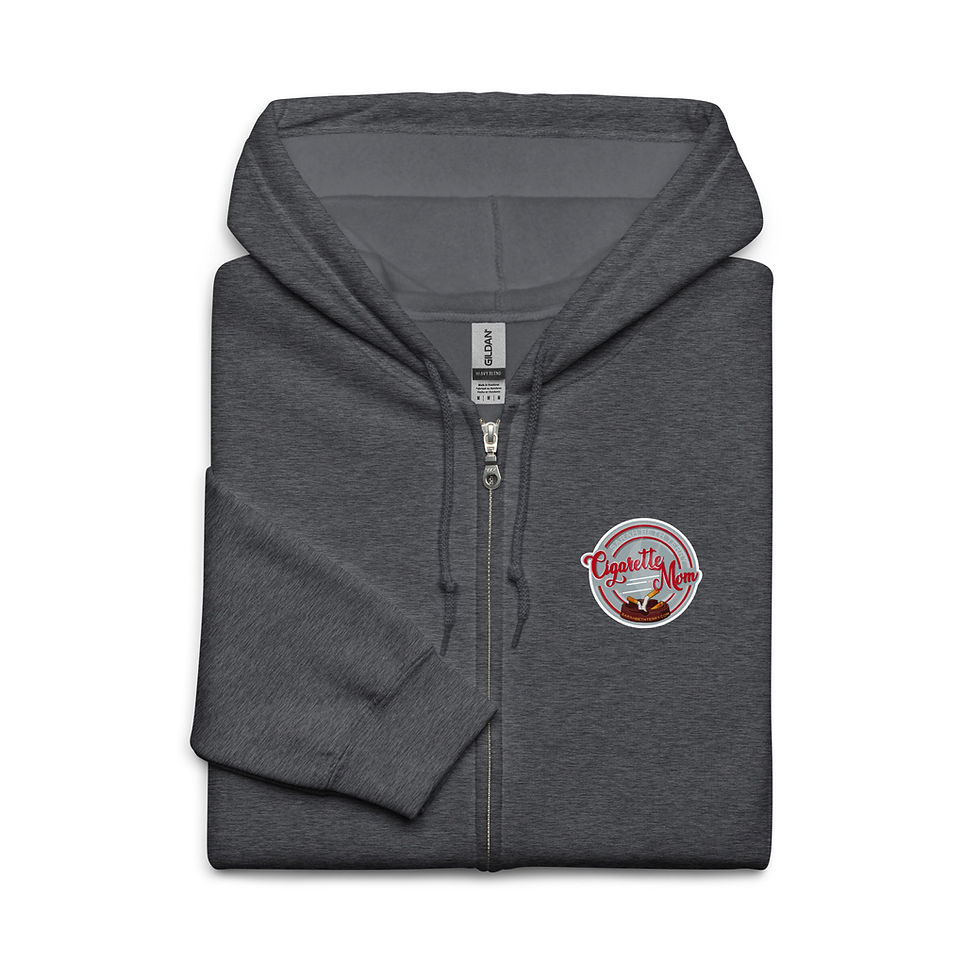 Thumbnail: Official 'Cigarette Mom' a/k/a Sarah Beth Terry Logo Zip-up Hoodie