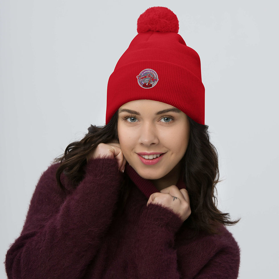 Thumbnail: 'Cigarette Mom' a/k/a Sarah Beth Terry Official Logo | Pom-Pom Beanie