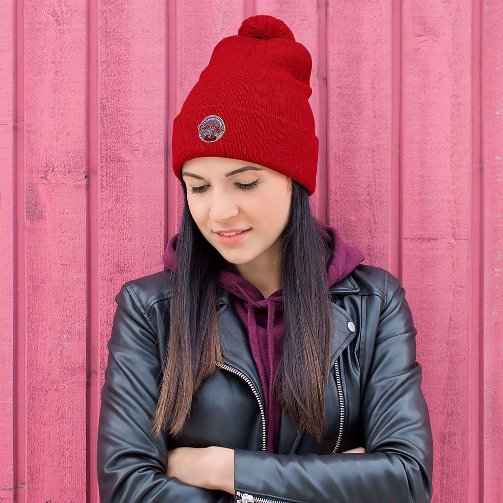 Thumbnail: 'Cigarette Mom' a/k/a Sarah Beth Terry Official Logo | Pom-Pom Beanie