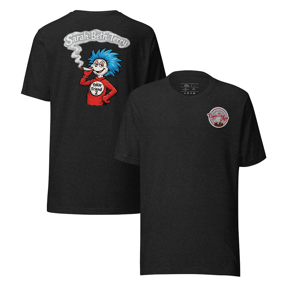 Sarah Beth Terry | Cigarette Mom 'Tokin' Friend 1' | Unisex t-shirt