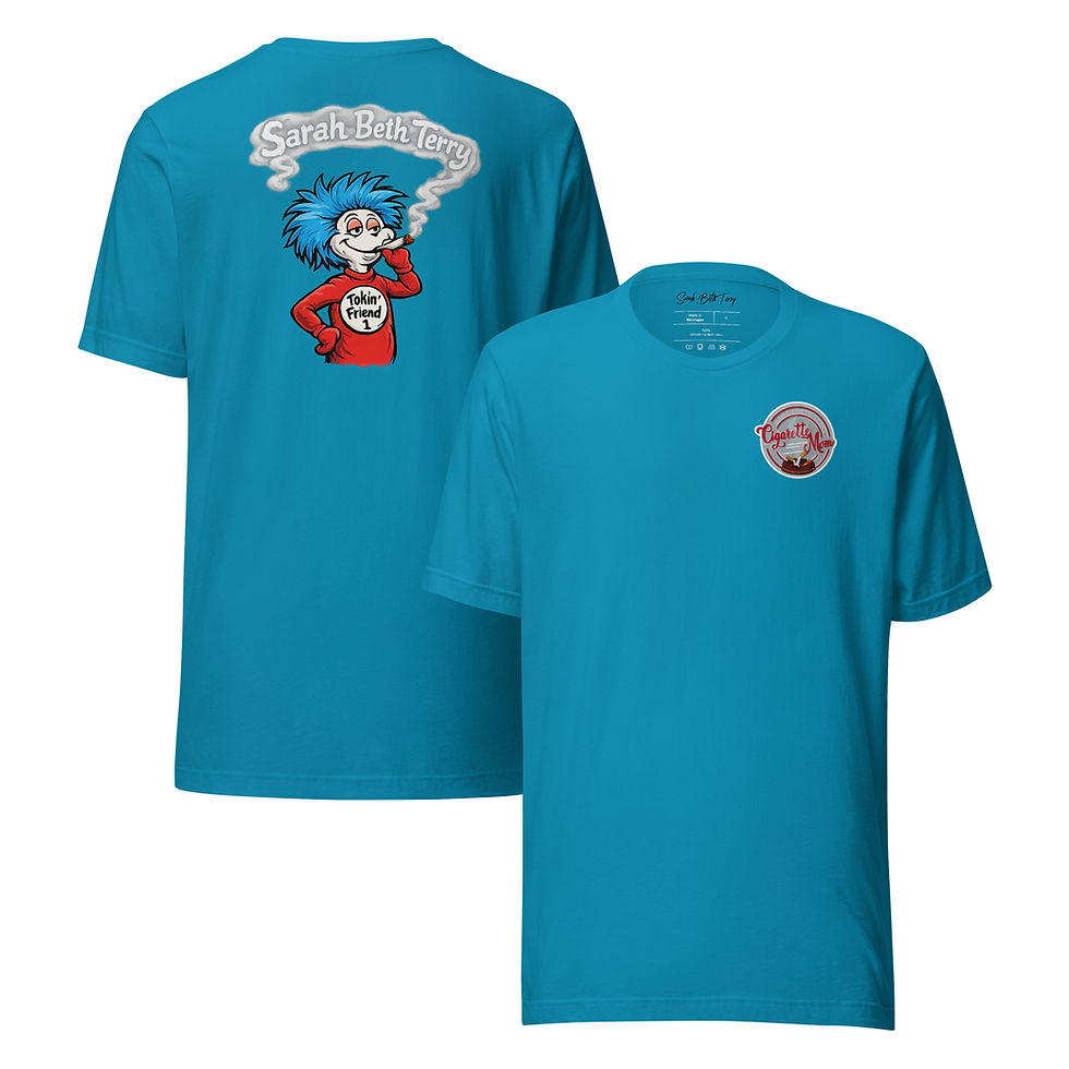 Thumbnail: Sarah Beth Terry | Cigarette Mom 'Tokin' Friend 1' | Unisex t-shirt