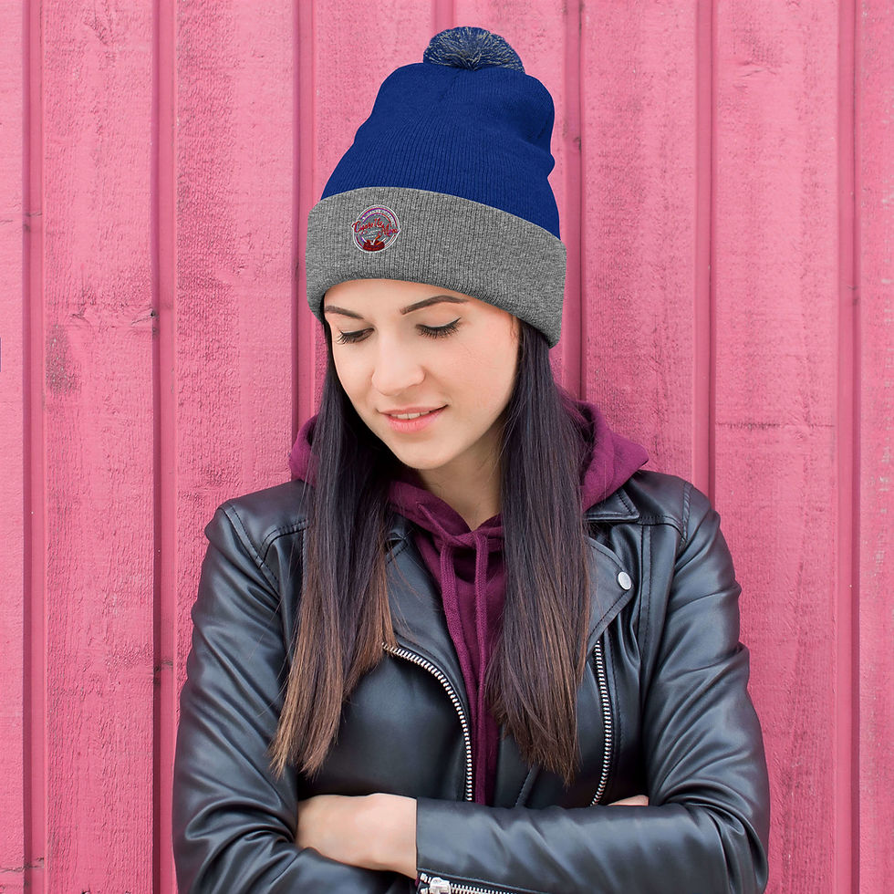 Thumbnail: 'Cigarette Mom' a/k/a Sarah Beth Terry Official Logo | Pom-Pom Beanie