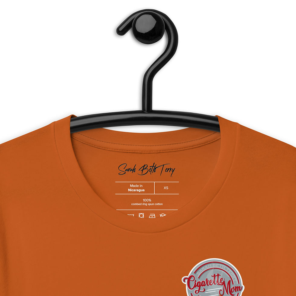 Thumbnail: Sarah Beth Terry | Cigarette Mom 'Tokin' Friend 1' | Unisex t-shirt
