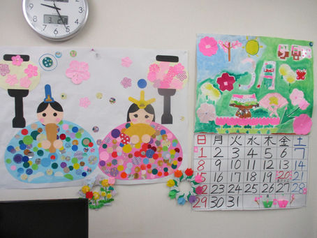 3月のカレンダー＆壁面飾り