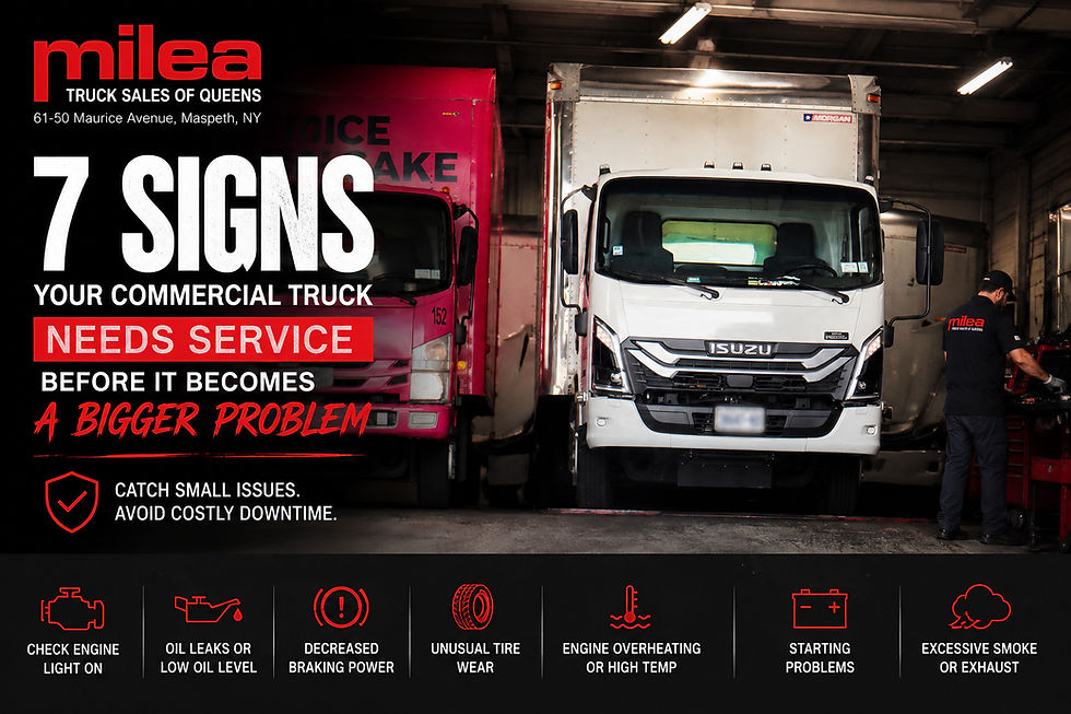 7 Signs Your Commercial Truck Needs Service Before It Becomes a Bigger Problem