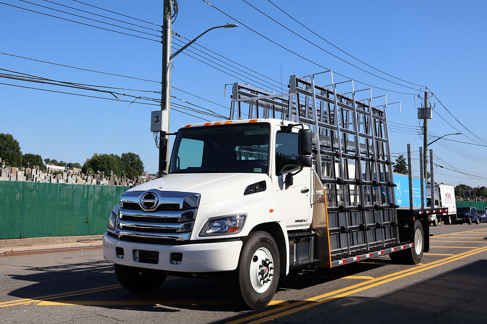 Front of Hino L7 Glass Body Truck for sale in Queens, NY