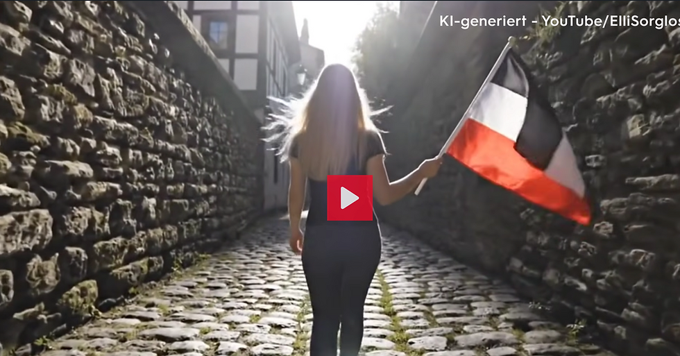 AI propaganda by Elli Sorglos: Videos like this are currently flooding YouTube, TikTok, and Spotify