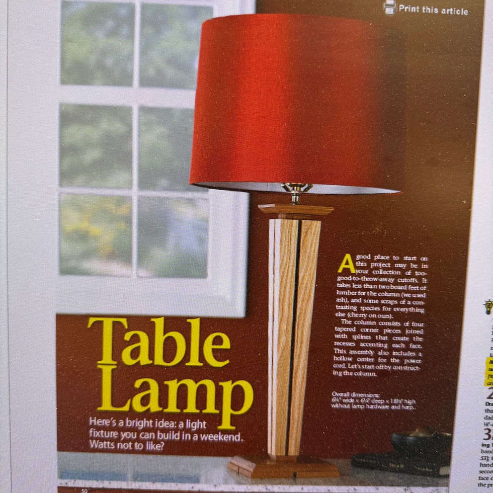 Make a Table Lamp
