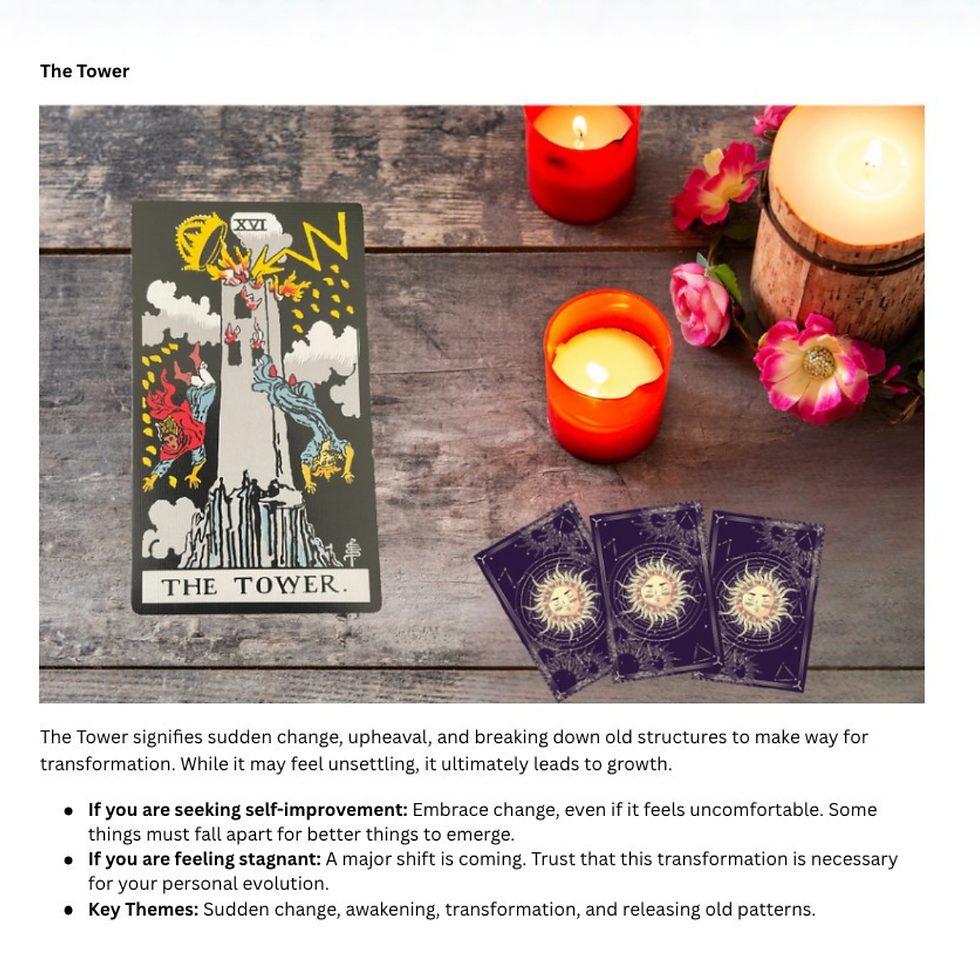 Thumbnail: Personalized Tarot Insight & Life Guidance Report (Digital PDF)