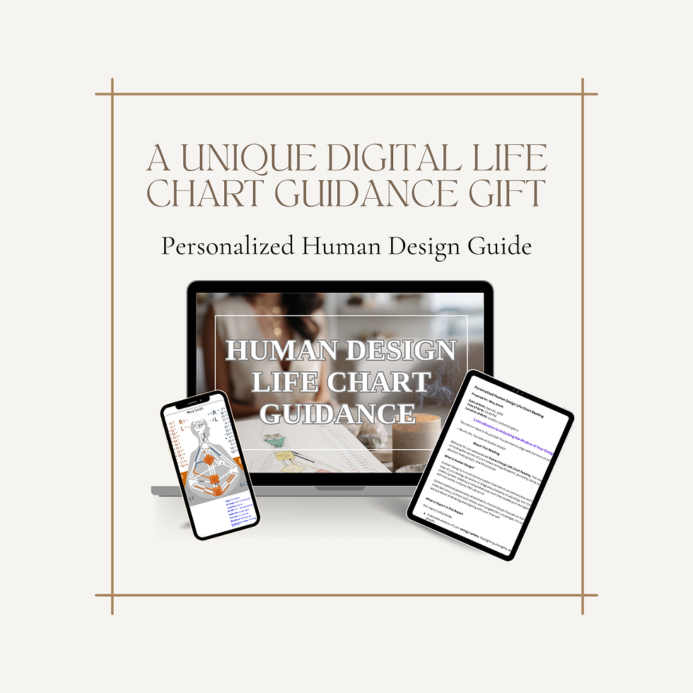 Thumbnail: Personalized Human Design Life Chart Report (Digital PDF)