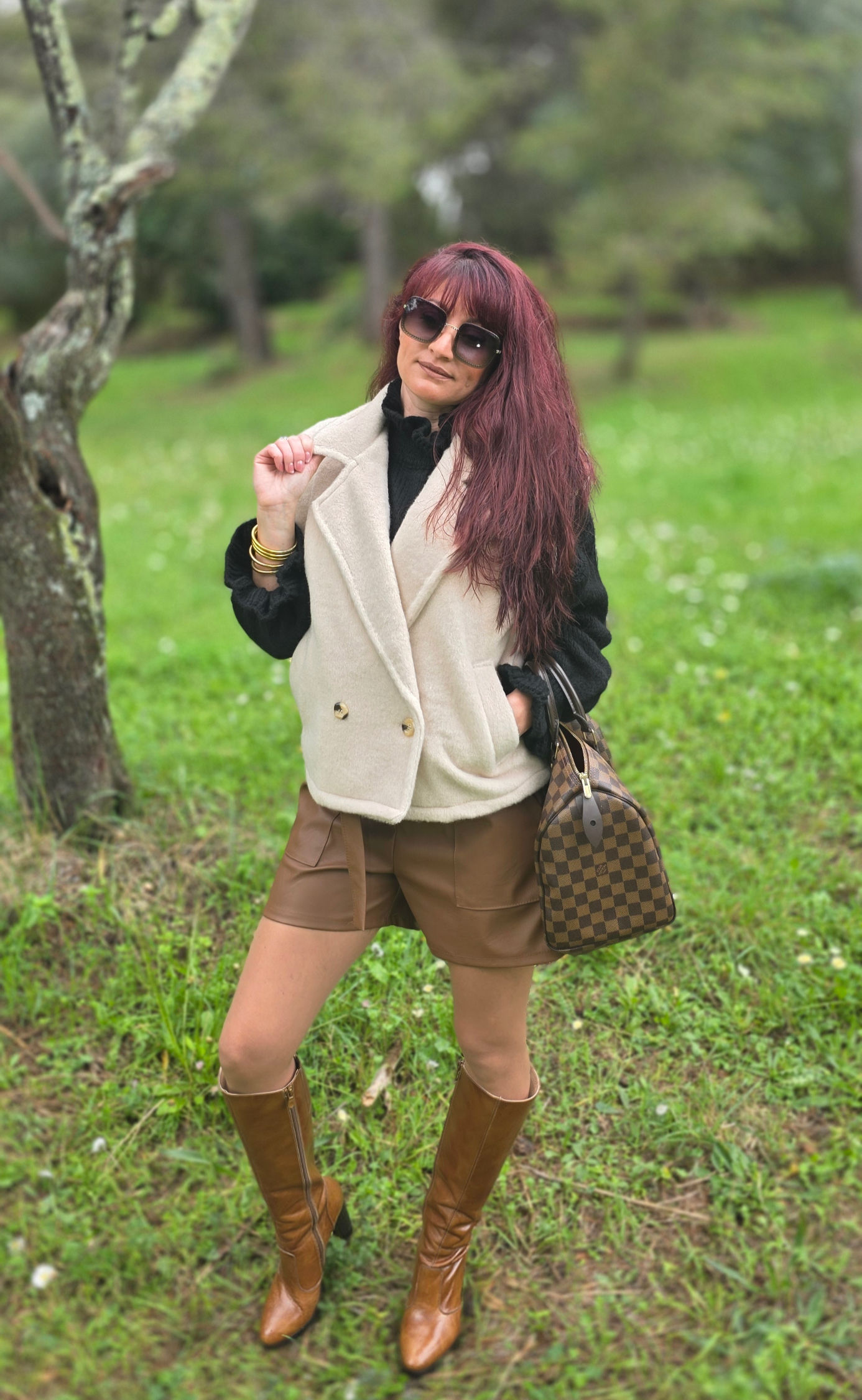 veste sans manches effet peluche