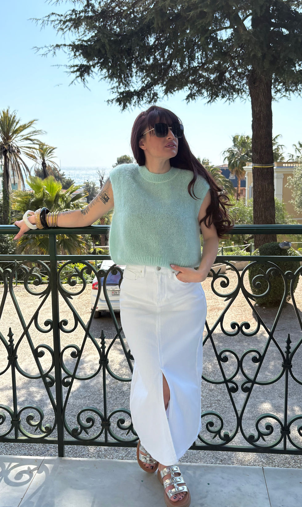Miniature : Pull sans manches en mohair doux et tendance pour la saison
