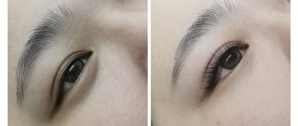 Eyelash Extensions Look before and after images 03