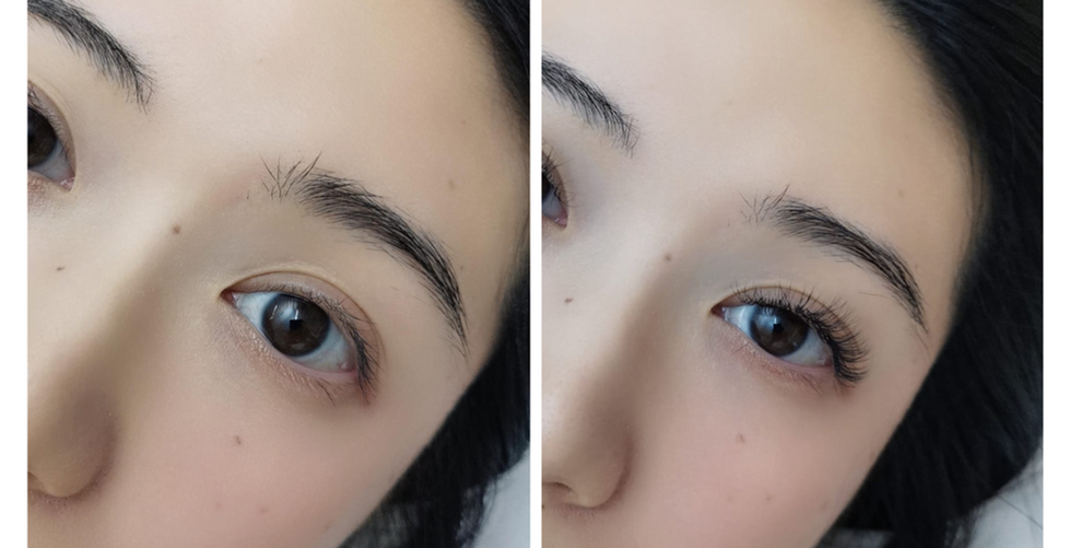 Eyelash Extensions Look before and after images 04