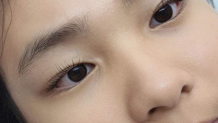 After Lash lift with tint results 03