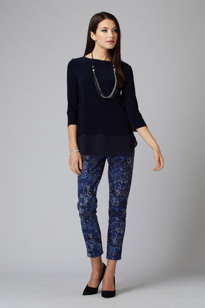 Miniatura: Joseph Ribkoff Midnight Quarter Sleeve Shirt