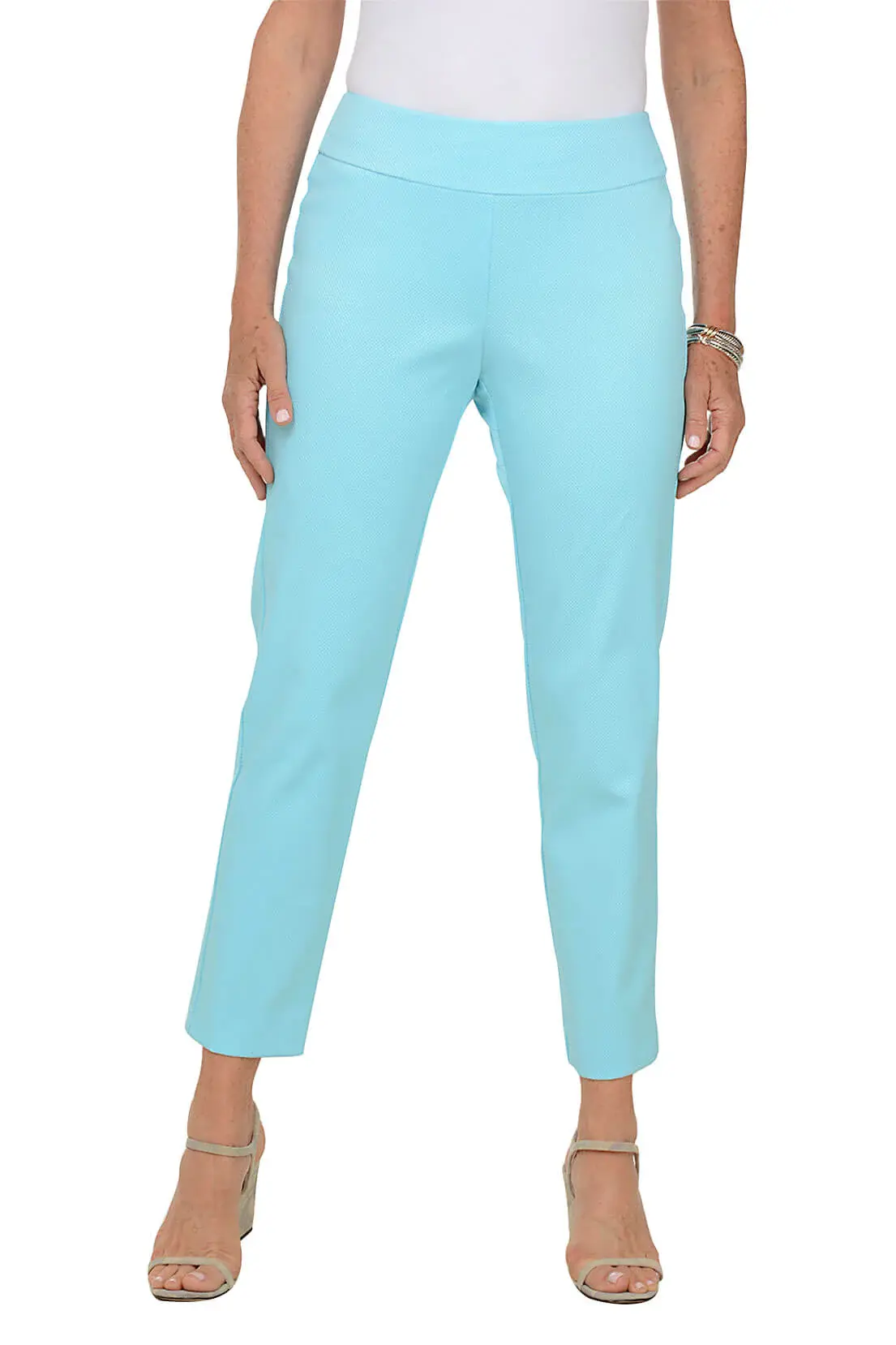 Krazy Larry Aqua Pique Pull on Pant