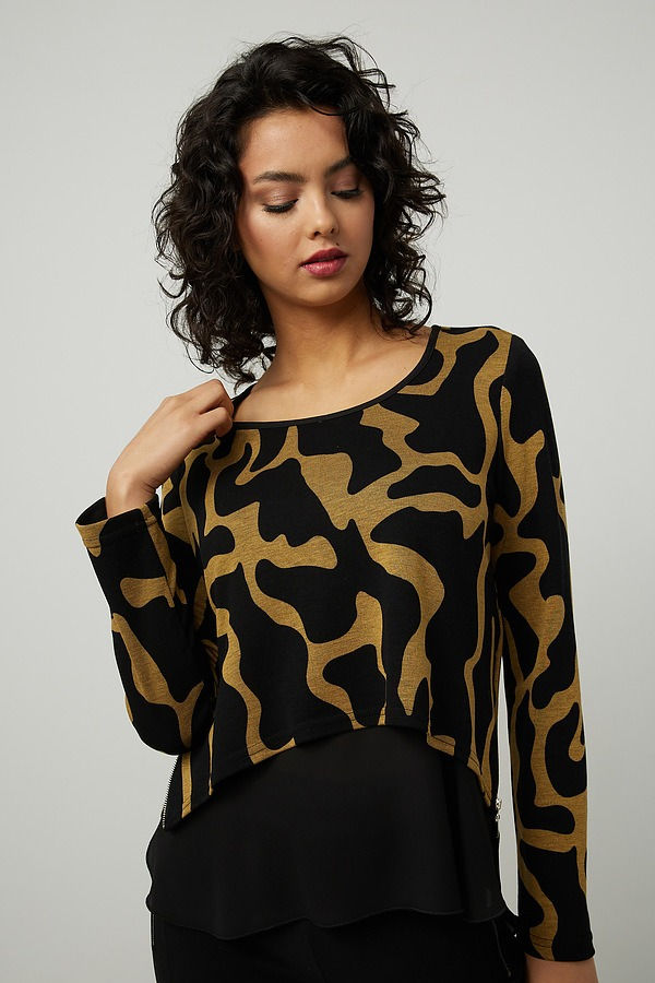 Thumbnail: Joseph Ribkoff Abstract Print Top