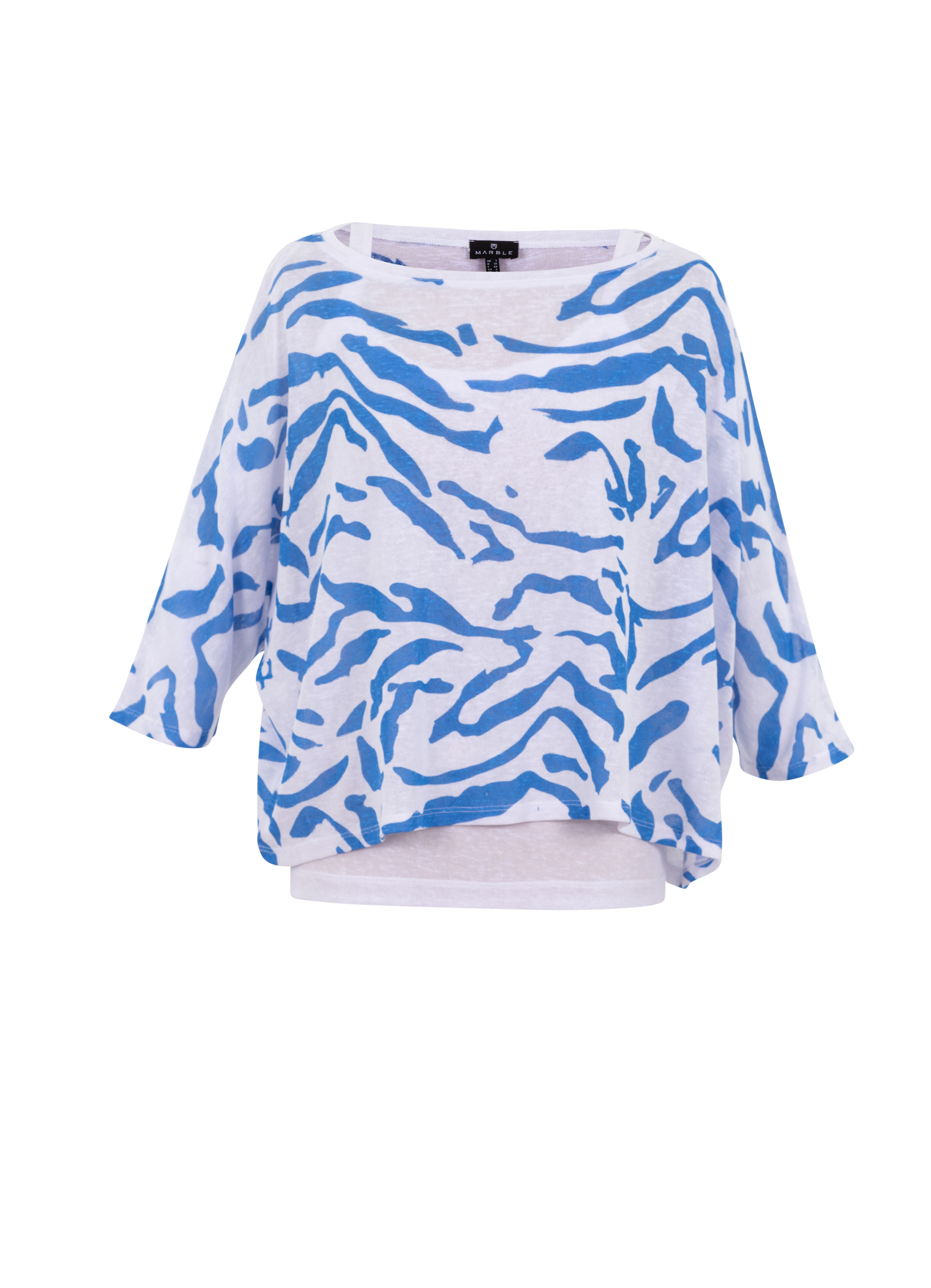 Marble Blue Zebra Shirt