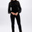 Thumbnail: Frank Lyman Pleated Black Shirt With Gold Button Detail