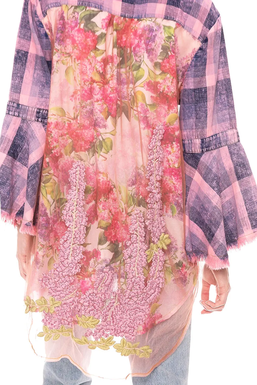 Miniatura: Aratta Lilac Obsession Hippie Flannel Shirt