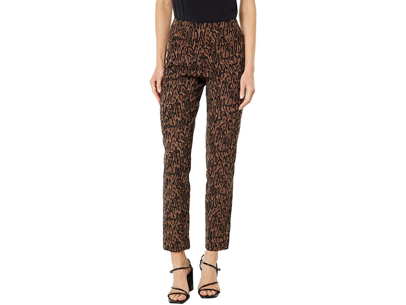 Krazy Larry Brown Tiger Pull On Ankle Pants