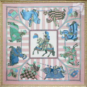 HERMES(エルメス)スカーフ 額に入れました その7