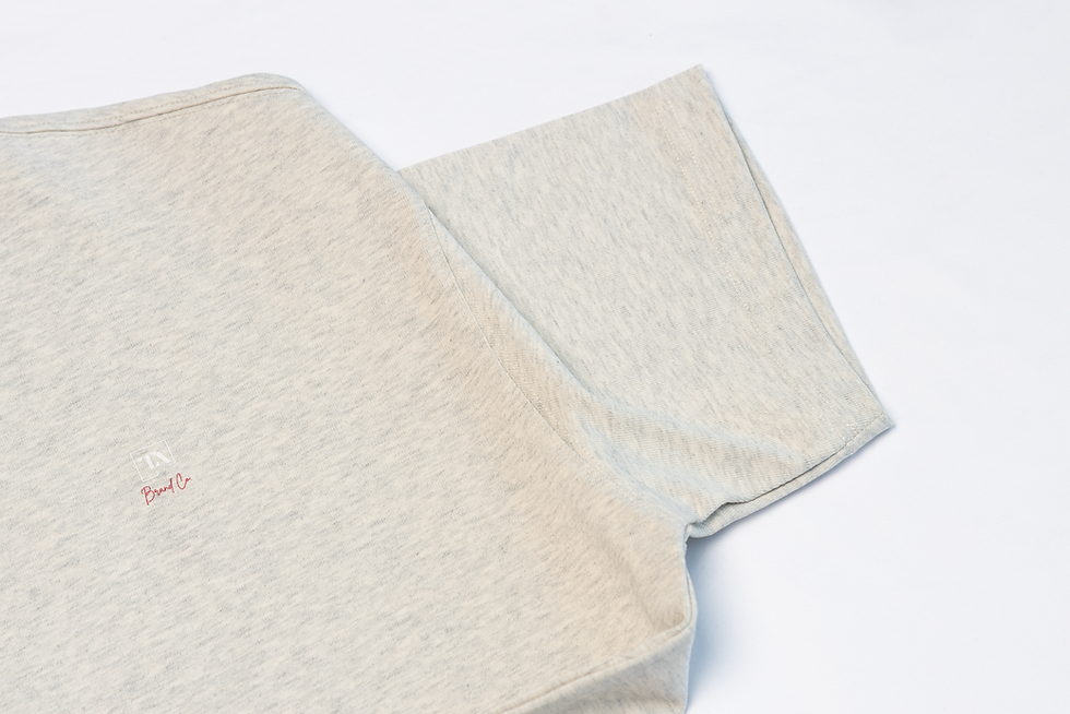 Thumbnail: What A Time To Be Creative Oat Gray (Oversized Boxy Crop Tee) Unisex
