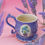 Thumbnail: Periwinkle Blue Daisy Bouquet Pinky Up Mug