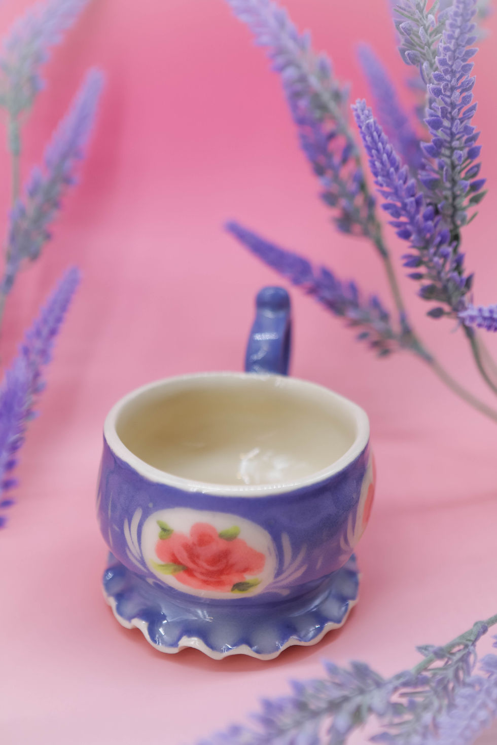 Thumbnail: Periwinkle Rose Pinky Up Mug