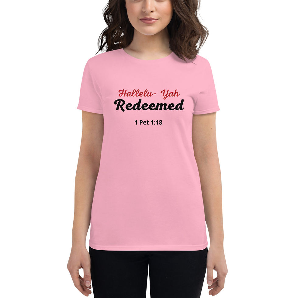 Thumbnail: Women's short sleeve t-shirt - Redeemed