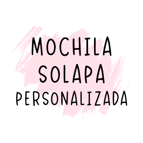 Mochila con solapa PERSONALIZADA