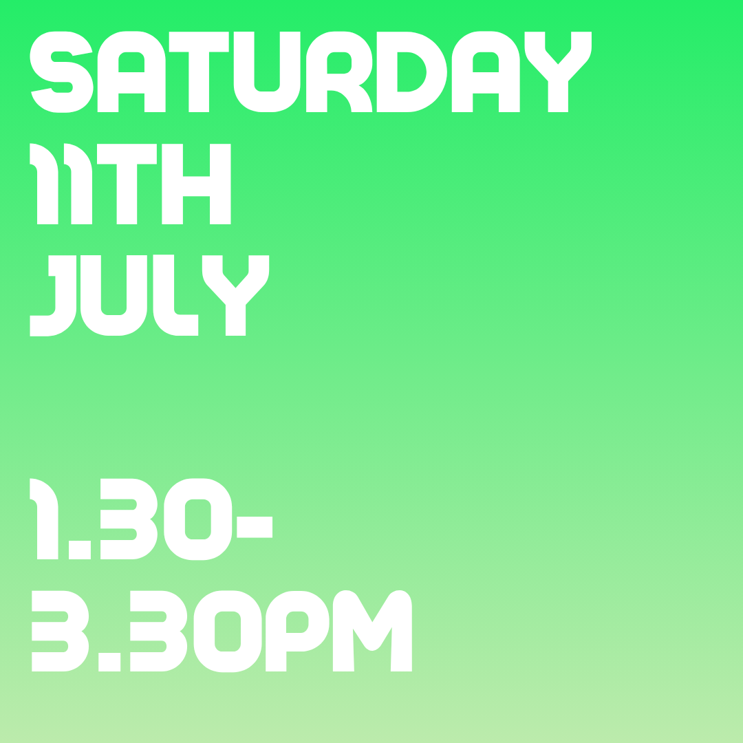 GRAFFITI ART CLASS 1.30-3.30PM SAT 11TH JULY. (16 spots) 27 BOLD ST