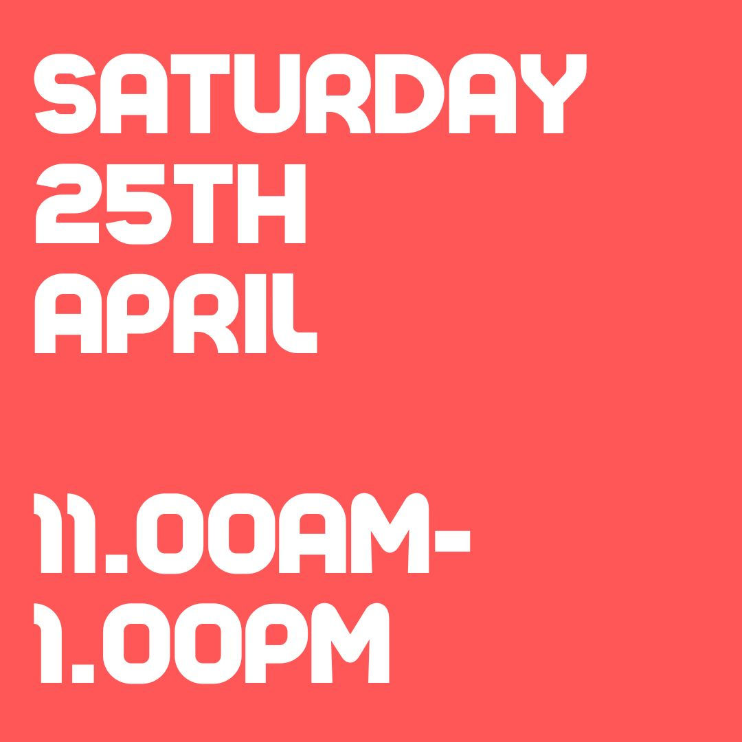 GRAFFITI ART CLASS 11.00AM-1.00PM SAT 25TH APR. (16 spots) 27 BOLD ST
