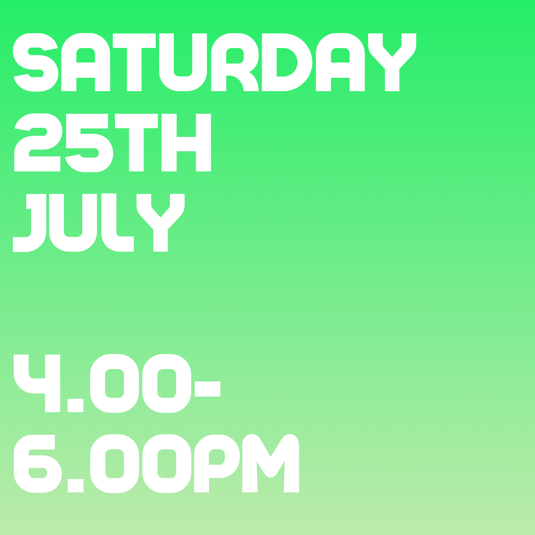 GRAFFITI ART CLASS 4-6PM SAT 25TH JULY (16 spots) 27 BOLD ST