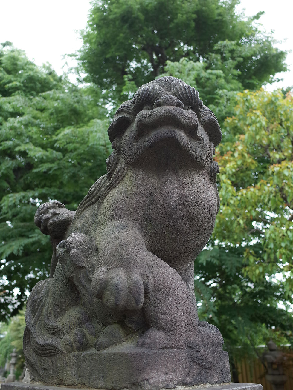 春日神社（東京都大田区中央）吽 L