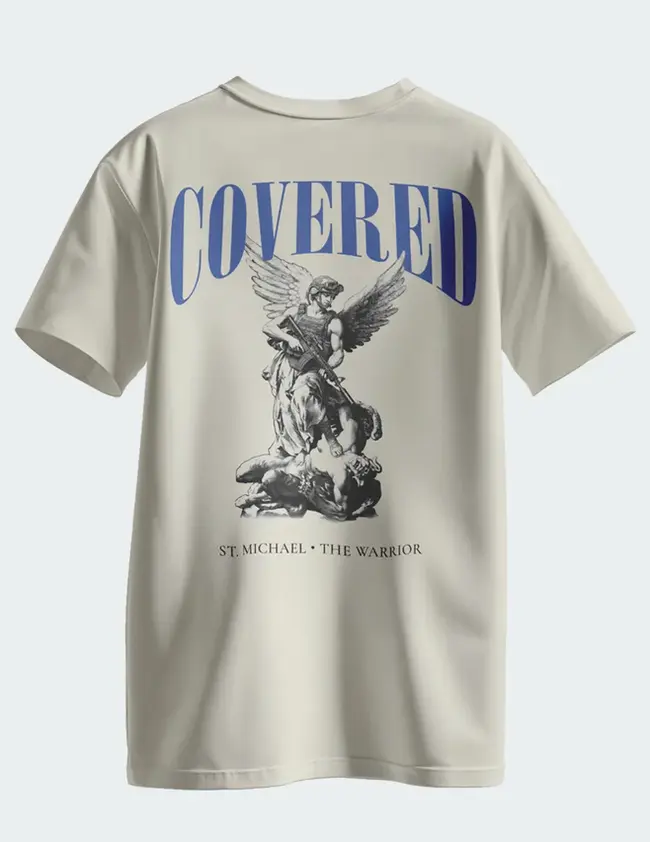 Camiseta oversized Saint Michael — costas
