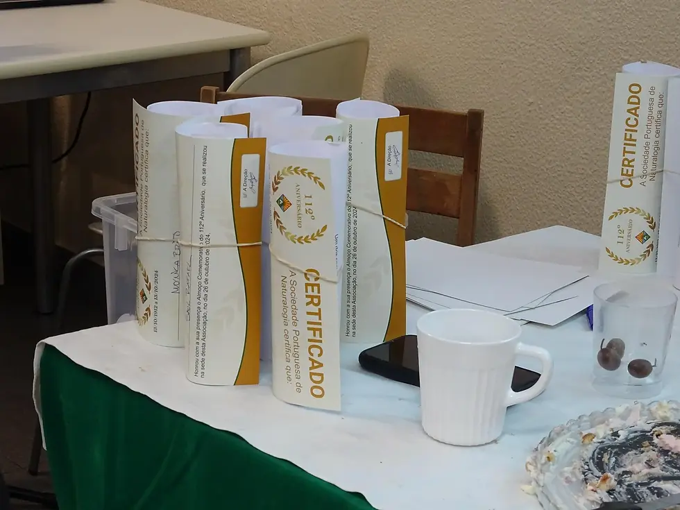 Almoço do 112º Aniversário da SPN - Certificados de Presença