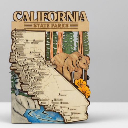 California State Park Travel Map | MulliMoose Gifts