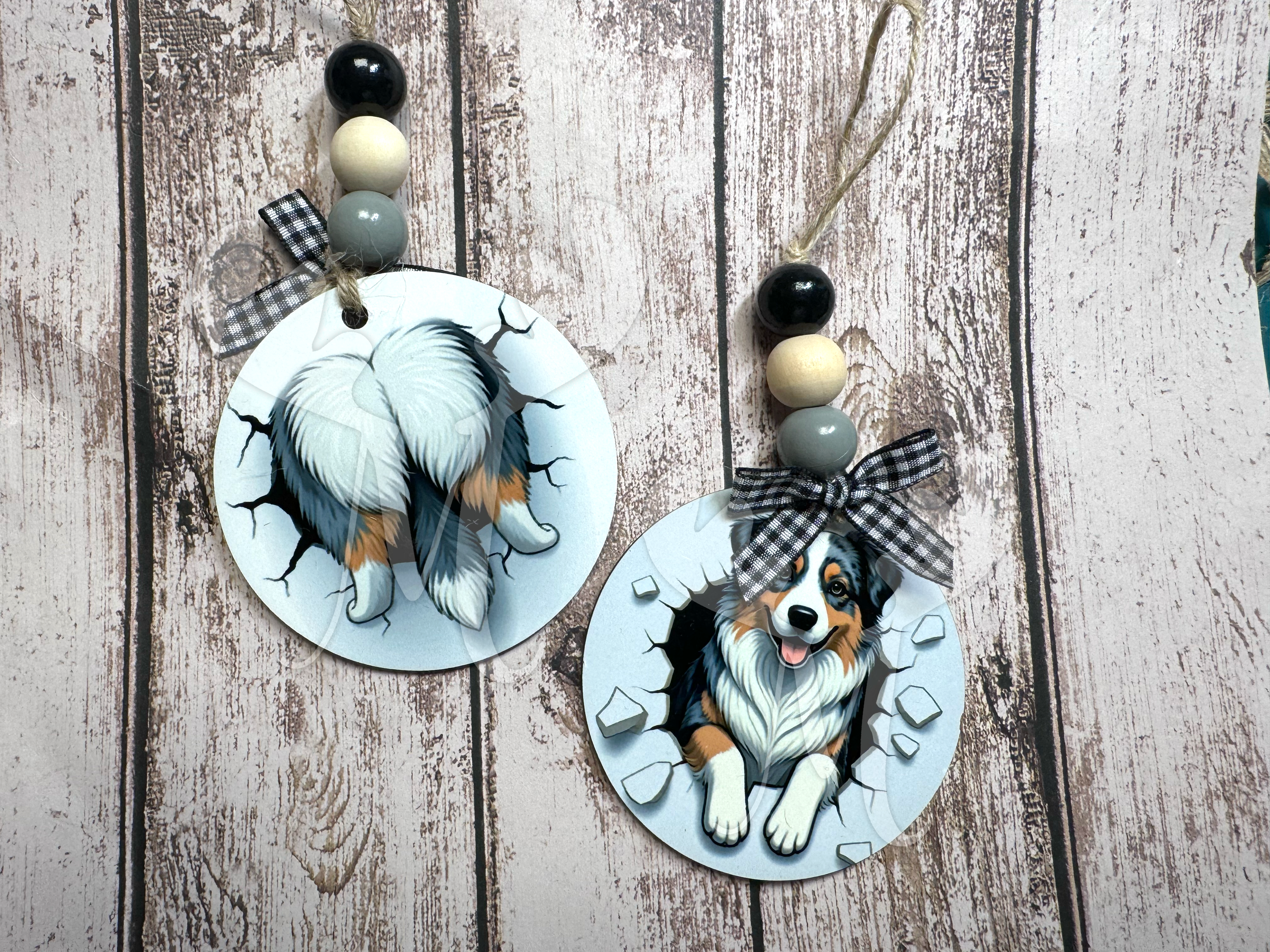 Australian Shepherd 2-sided ornament