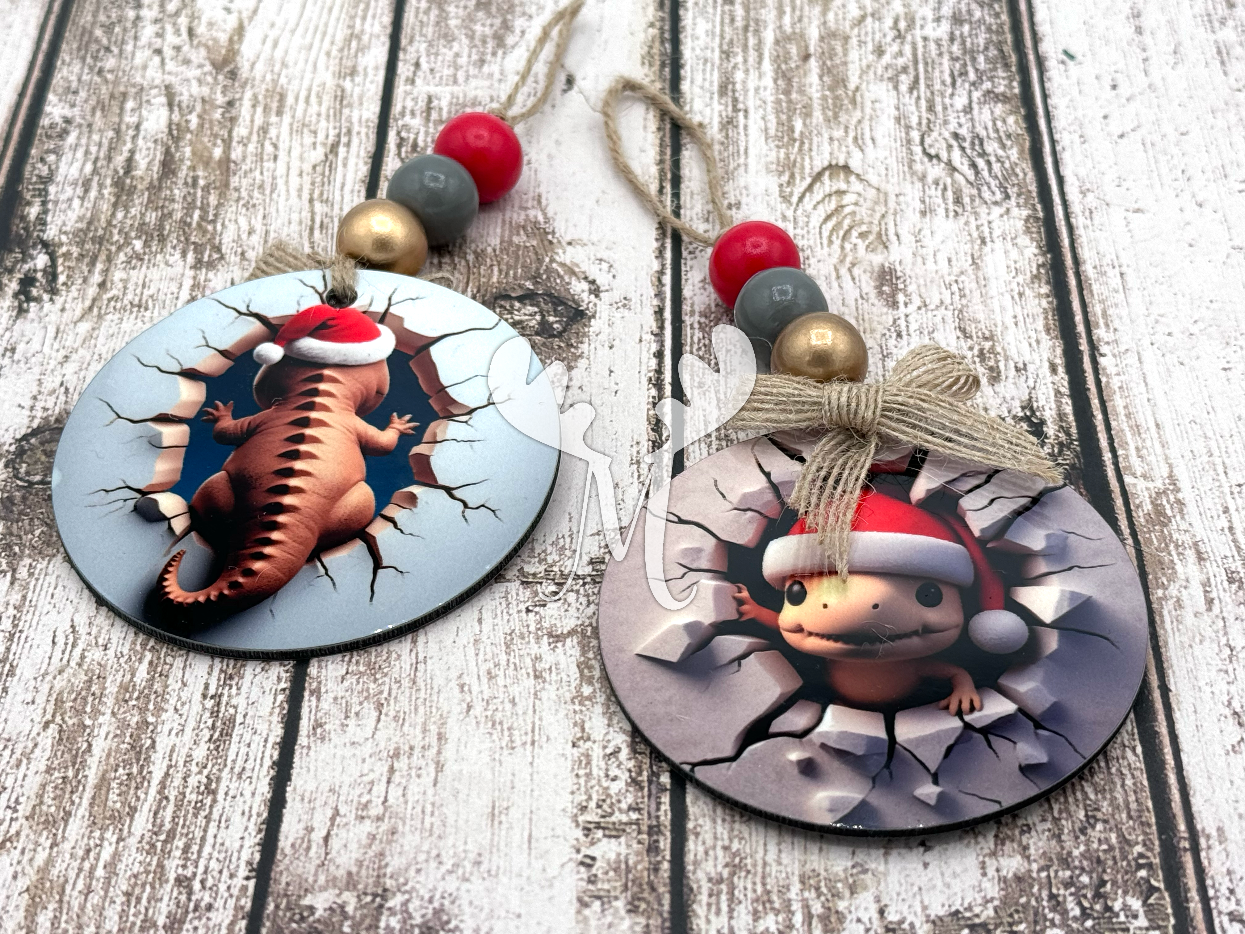 Dinosaur 2-sided ornament