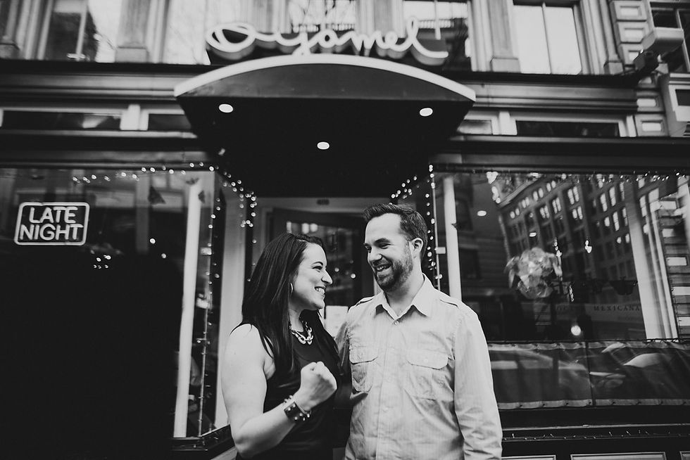 Creative Engagement Photographer Story: A Unique Taco Tour Engagement Session Washington DC — photograph 9