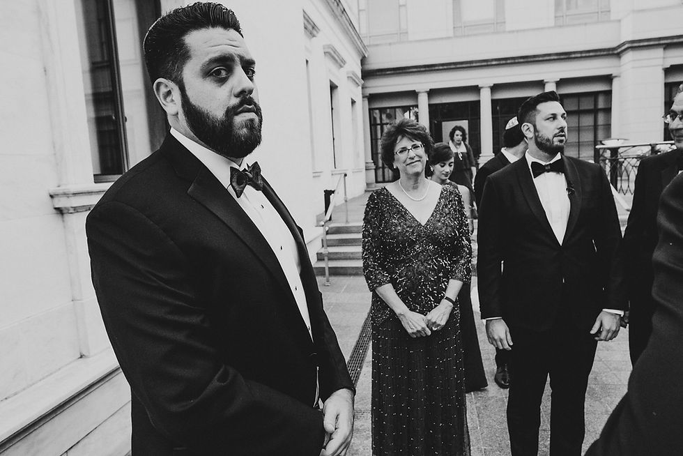 Washington DC rooftop wedding guests and reception details