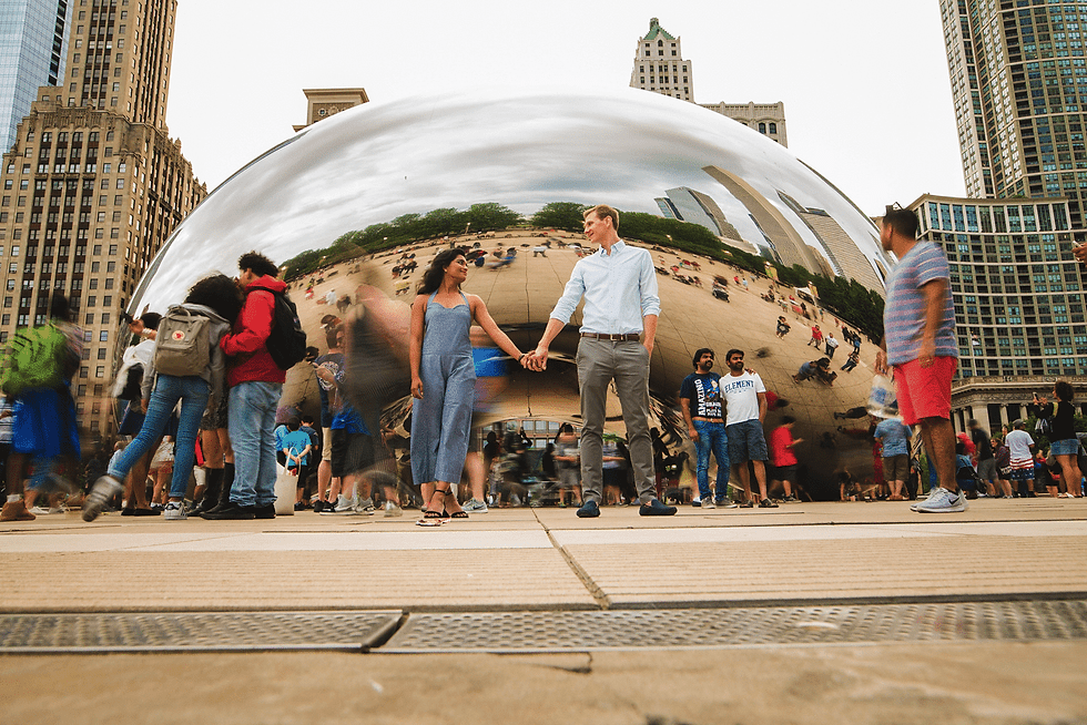 Millennium Park engagement photos — photograph 2