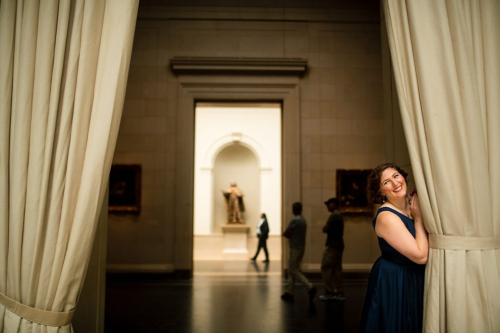 Intimate portrait from a Washington, DC National Gallery engagement session — National Gallery of Art engagement photos in Washington, DC, image 10