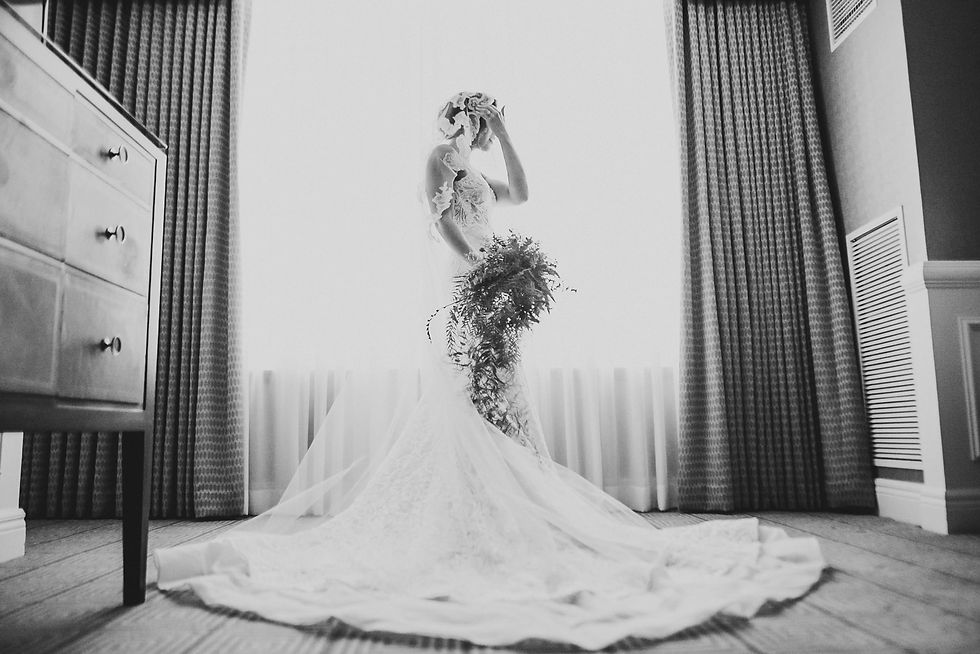 Elegant rooftop wedding details at Potomac View Terrace